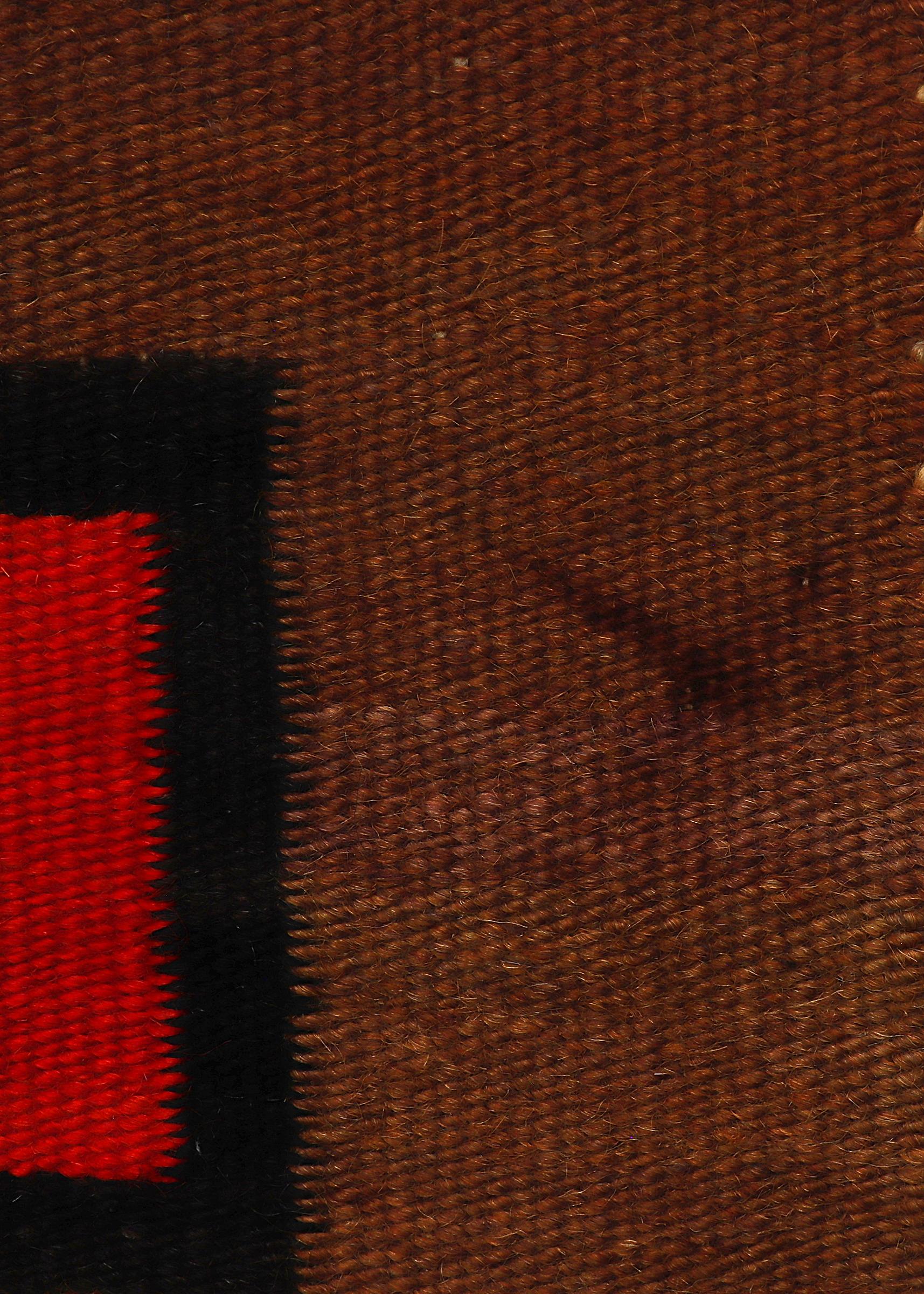 Dyed 1920s Navajo Crystal Trading Post Rug, Handwoven Wool, Natural & Aniline Dyes For Sale