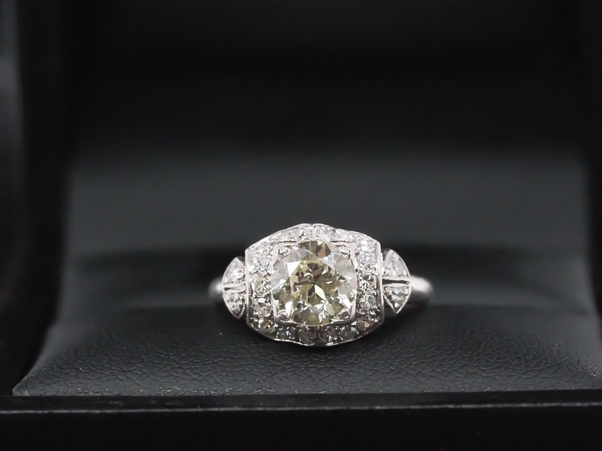 Circa 1920s Platinum 1.25ct Old European Diamond Engagement Ring - VHK#952

Year: 1920s

Item Details:
Ring Size: 6 (Sizable)
Metal Type: Platinum [Hallmarked, and Tested]
Weight: 4.1 grams

Center Diamond Details: 1.25ct, Old European Brilliant,