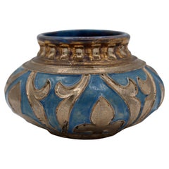 Antique Circa 1920s Pottery Low Vase by Daniel Zuloaga Boneta