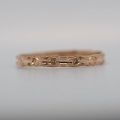 Circa 1920s Yellow Gold Wedding Band - VHK#781