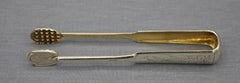 Pinzas estonias de plata estándar 875, de alrededor de 1924-39, con el interior chapado en oro
