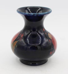 Circa 1928-1936 English Small Moorcroft Pomegranate Pattern Vase