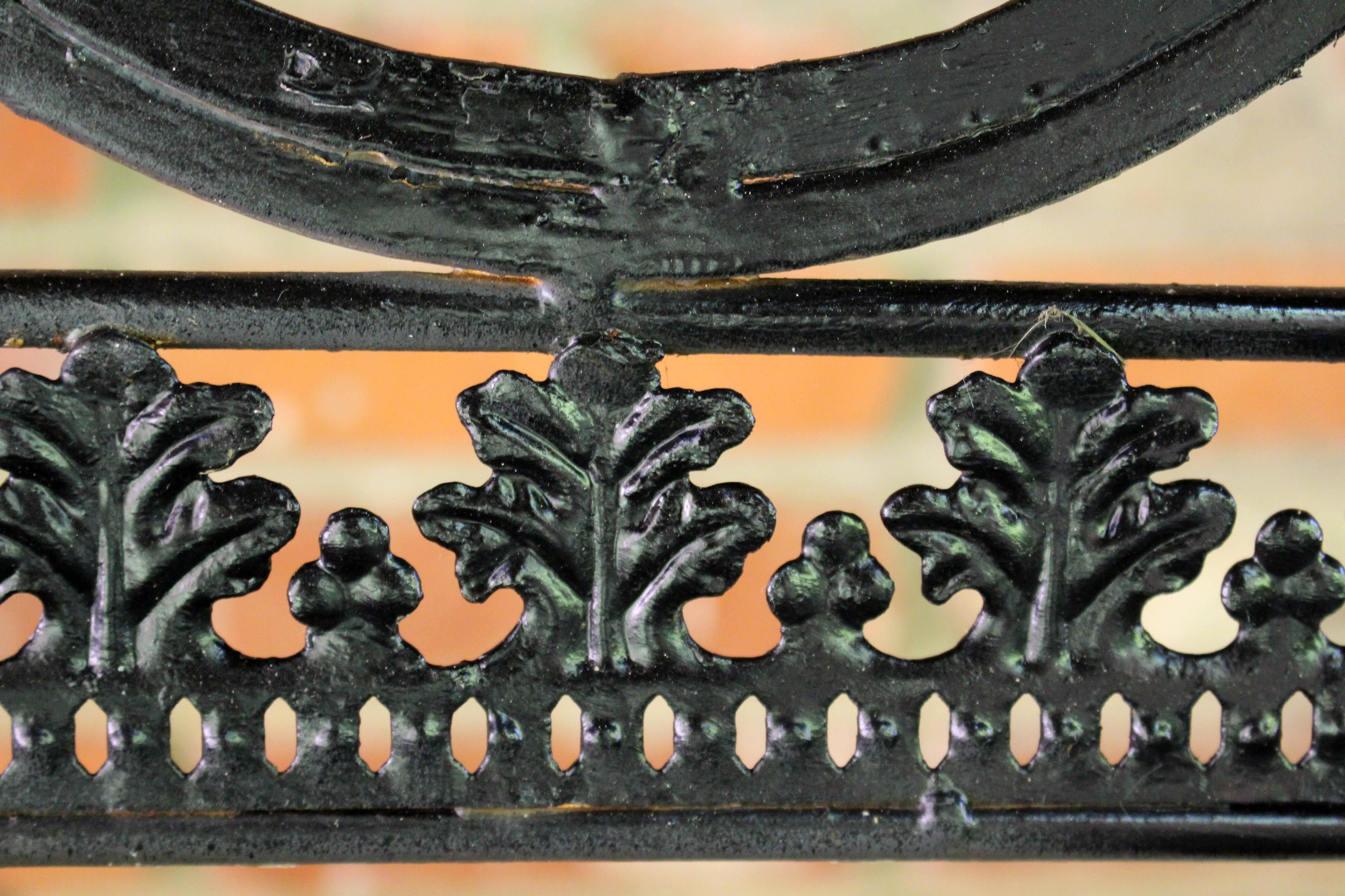 Metalwork Circa 1930-50 French Wrought Iron Bistro Set