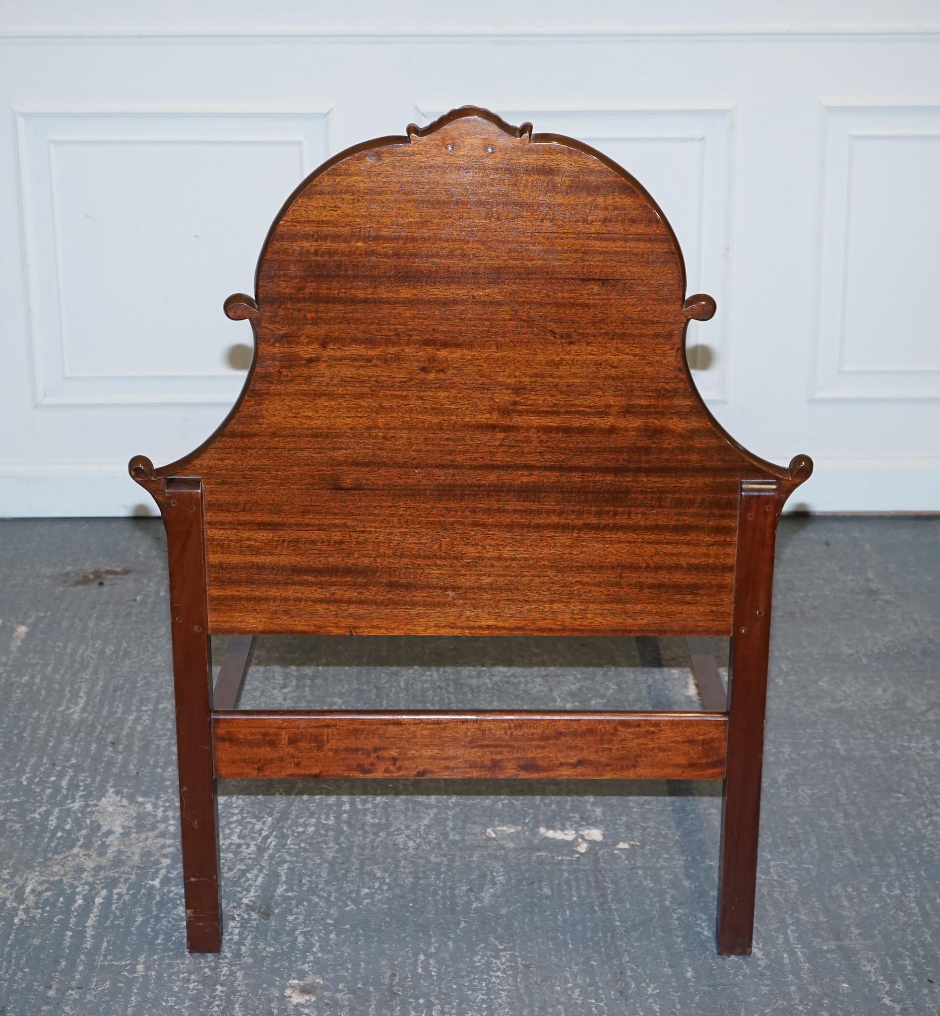 CIRCA 1930 ART DECO BURR WALNUT ENGLiSH MADE VONO BEDSTEAD FRAME QUEEN ANNE (2/2) en vente 7