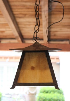 Farol de cobre Arts & Crafts Circa 1930