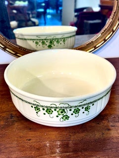 Circa 1930 French Art Deco Period Glazed Ceramic Wash Basin