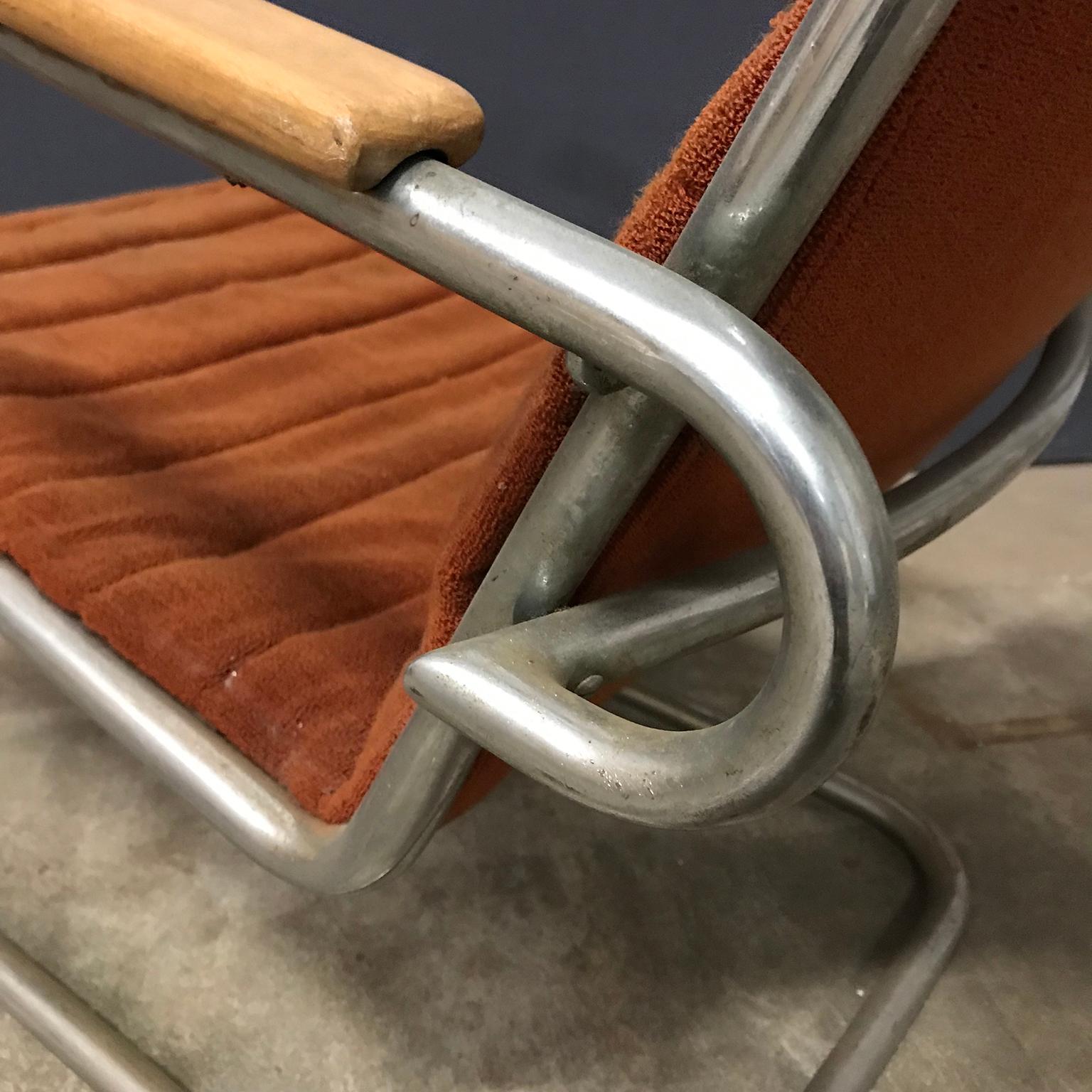 Gebr. de Wit Original Easy Chair with First Fabric, circa 1930 For Sale 2