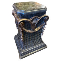Circa 1930 to 1940 Pair Faux Marble Display Pedestals