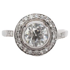 Circa 1930s 1.00ct Old European  Diamond Engagement Ring