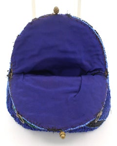 circa 1930s-1940s Oceanic Motif Beaded Evening Bag