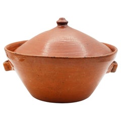 Circa 1930s American Ben Owen I Large Pottery Covered Bowl