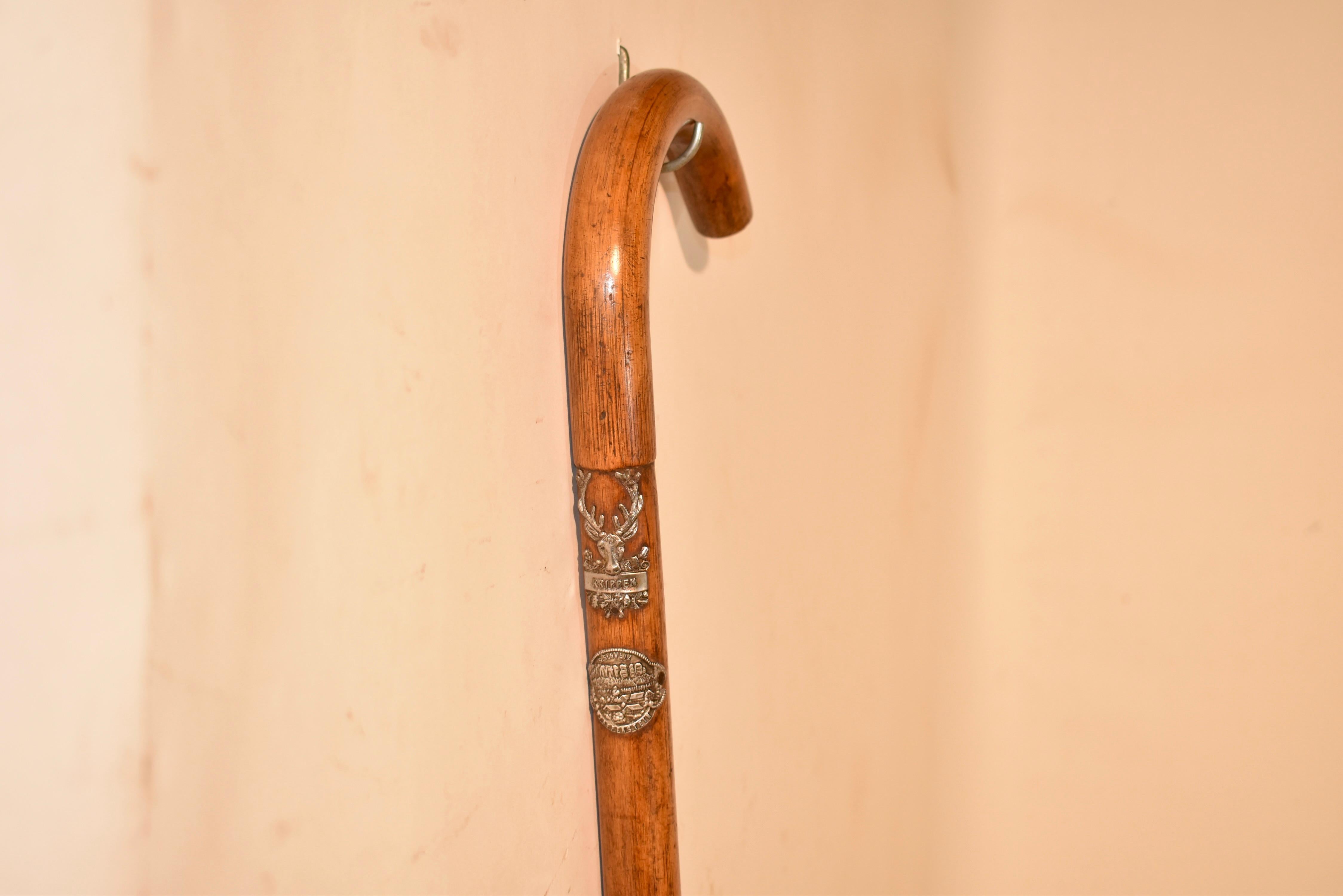 Bastone da passeggio in bambù degli anni '30 circa in vendita 1