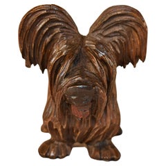 Terrier anglais sculpté à la main des années 1930