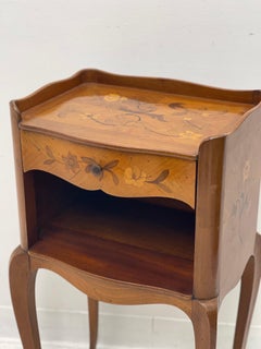 Circa 1930s French Provincial Table with Hand Painted Details