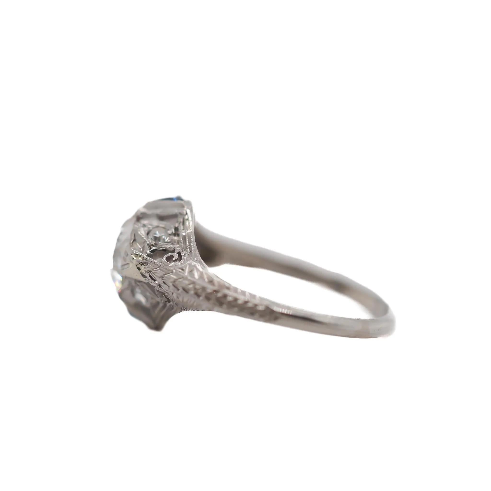 Verlobungsring, GIA 1,03 Karat alter europäischer Diamant, ca. 1930er Jahre im Angebot 1