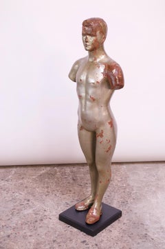 Gilded Paper Mache "Boy" Store Display Mannequin / Sculpture, circa 1930s