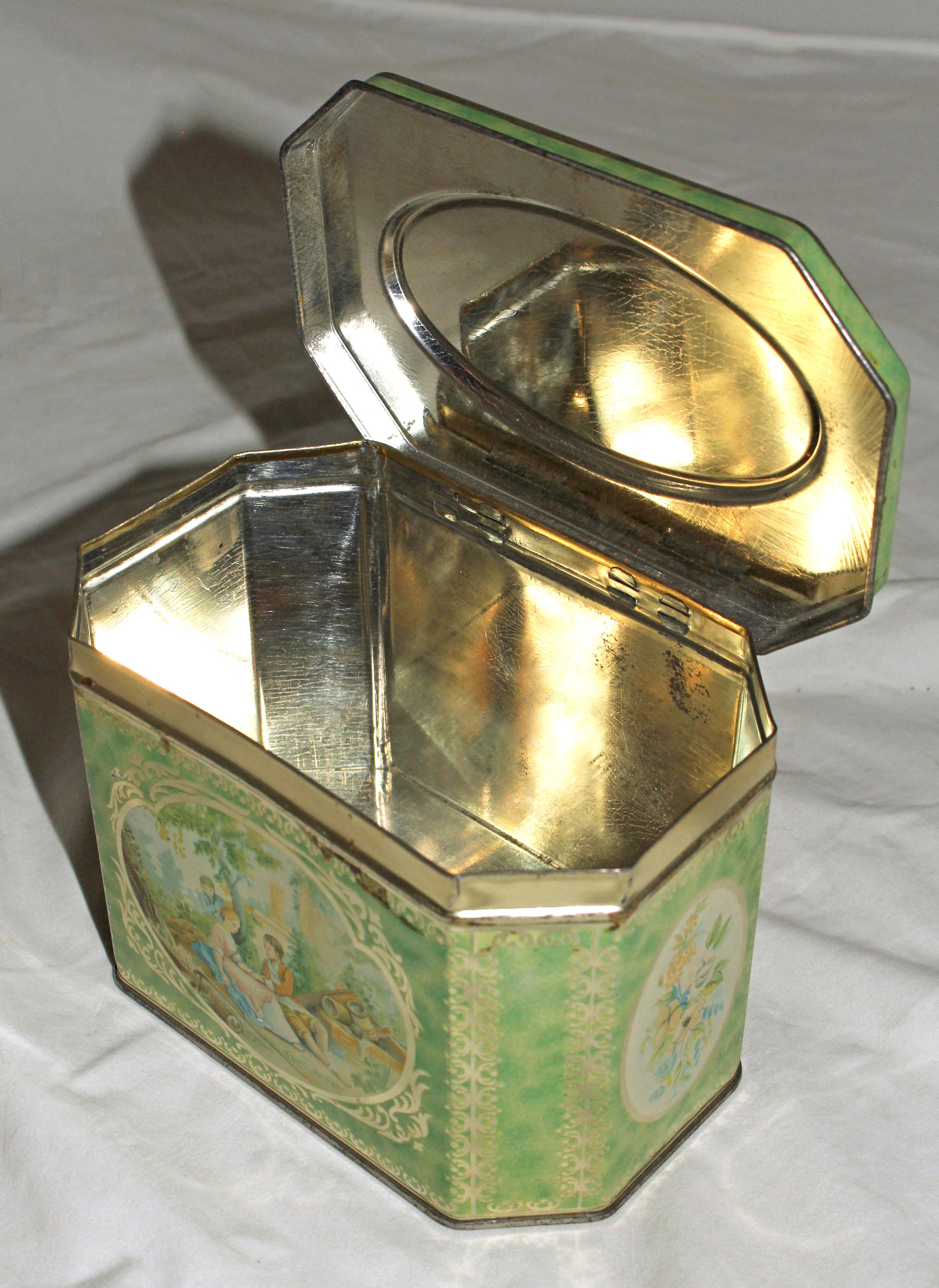 Romantic Circa 1930s Huntley & Palmers Biscuit Tin