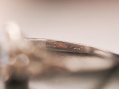 Circa 1930s Platinum Art Deco Antique Marquise Engagement Ring