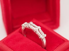 Circa 1930s Platinum Two Row Diamond Wedding Band