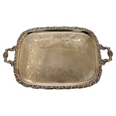 Circa 1930s Silver Plated Tea Tray by International