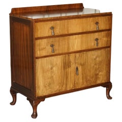 circa 1930's Stamped Waring & Gillow Ltd Chest of Drawers Sideboard 