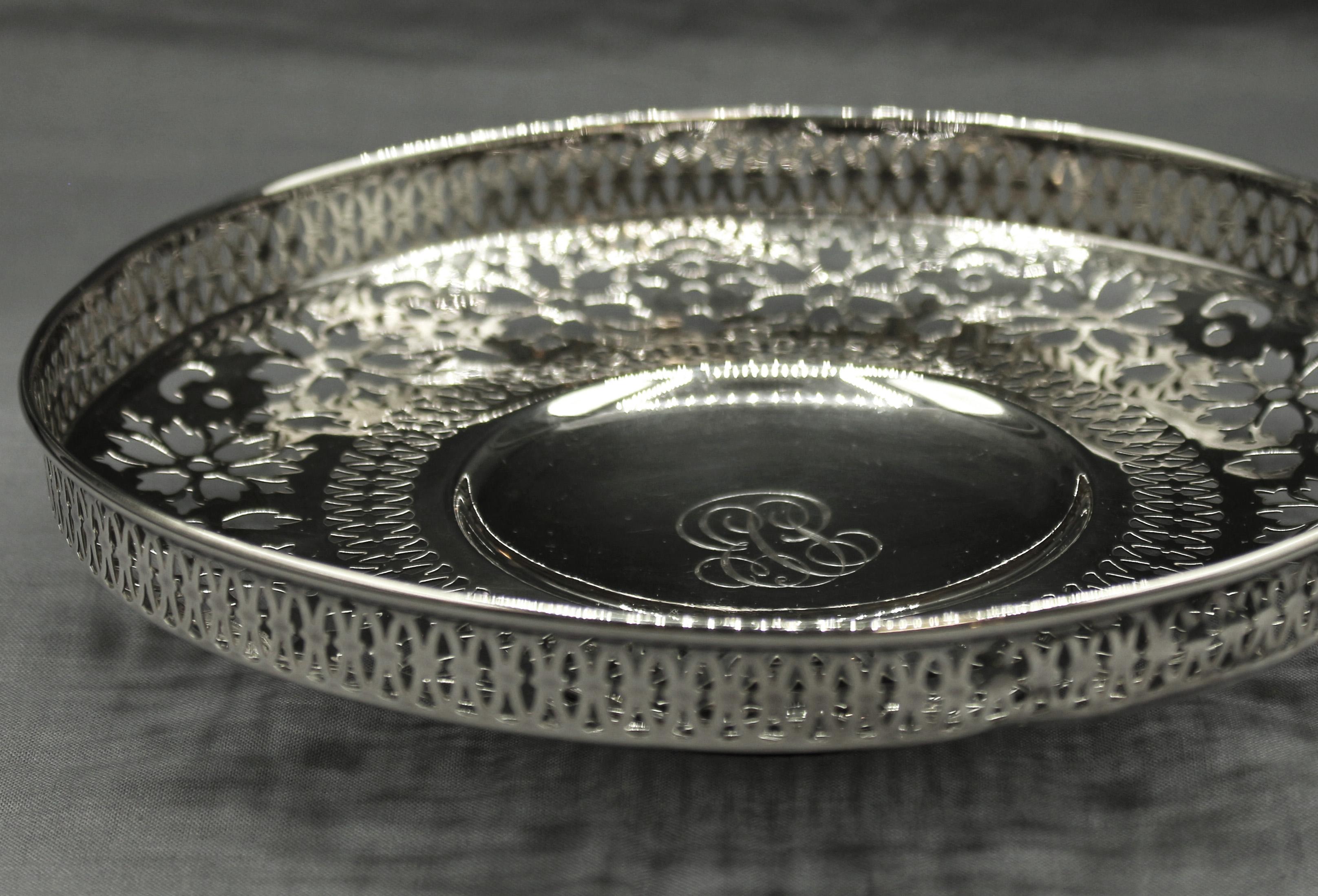 Mid-20th Century Sterling Silver Gorham Calling Card Tray, circa 1930s