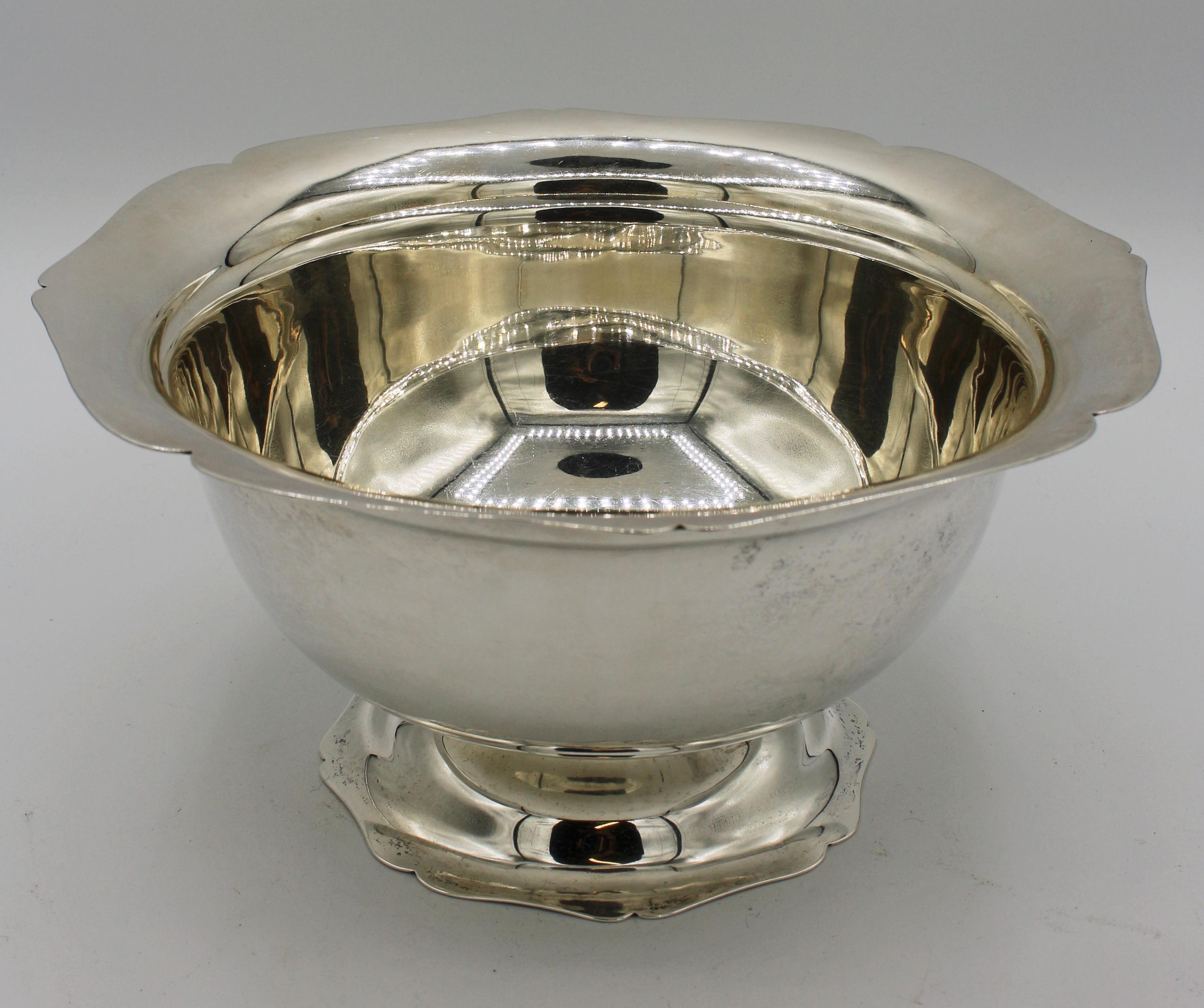 Circa 1935, Alvin Art Deco Lobed Sterling Bowl 3