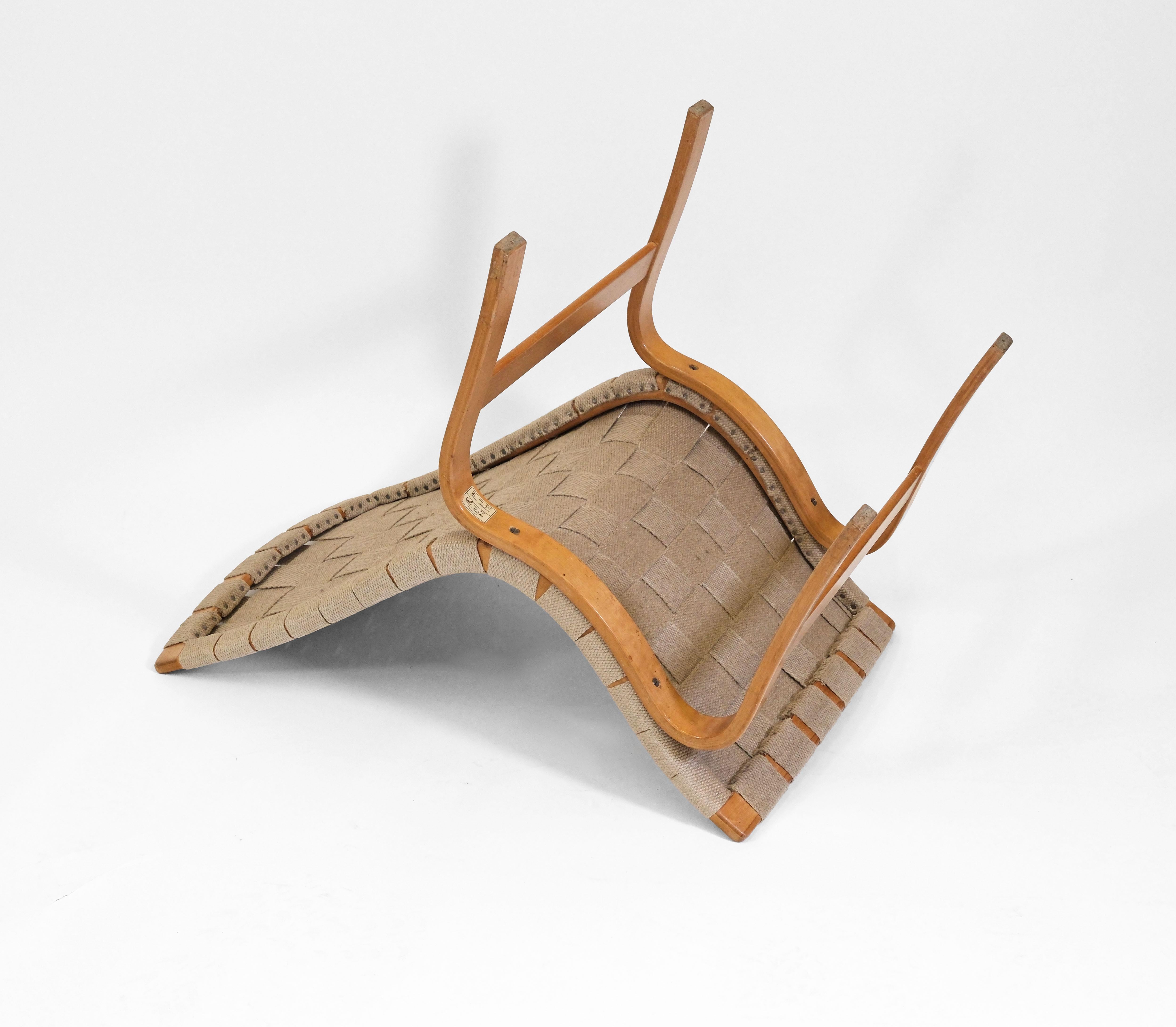 Circa 1940 Eva Easy Chair By Bruno Mathsson For Karl Mathsson en vente 7