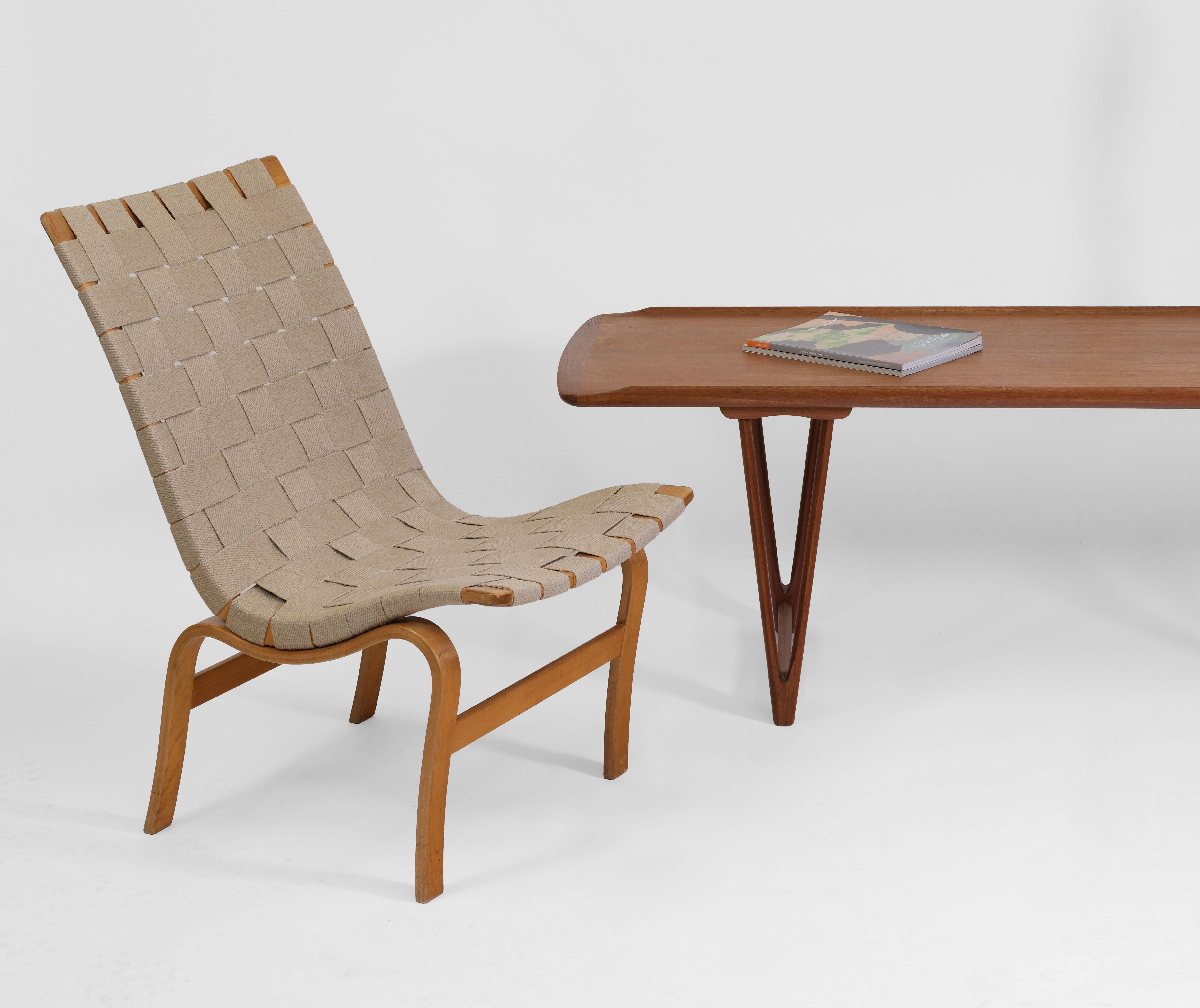 Mid-Century Modern Circa 1940 Eva Easy Chair By Bruno Mathsson For Karl Mathsson en vente
