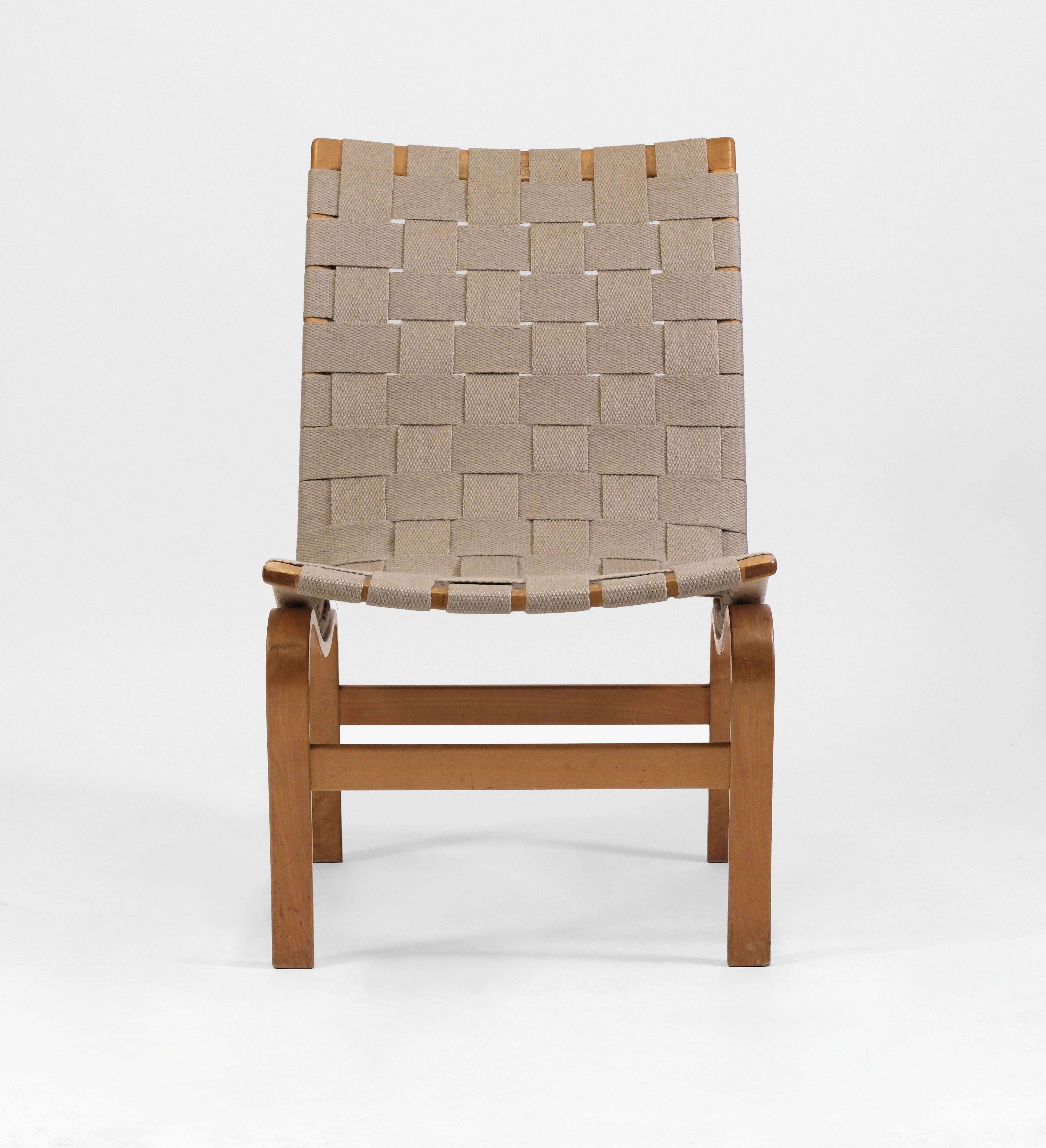 Suédois Circa 1940 Eva Easy Chair By Bruno Mathsson For Karl Mathsson en vente