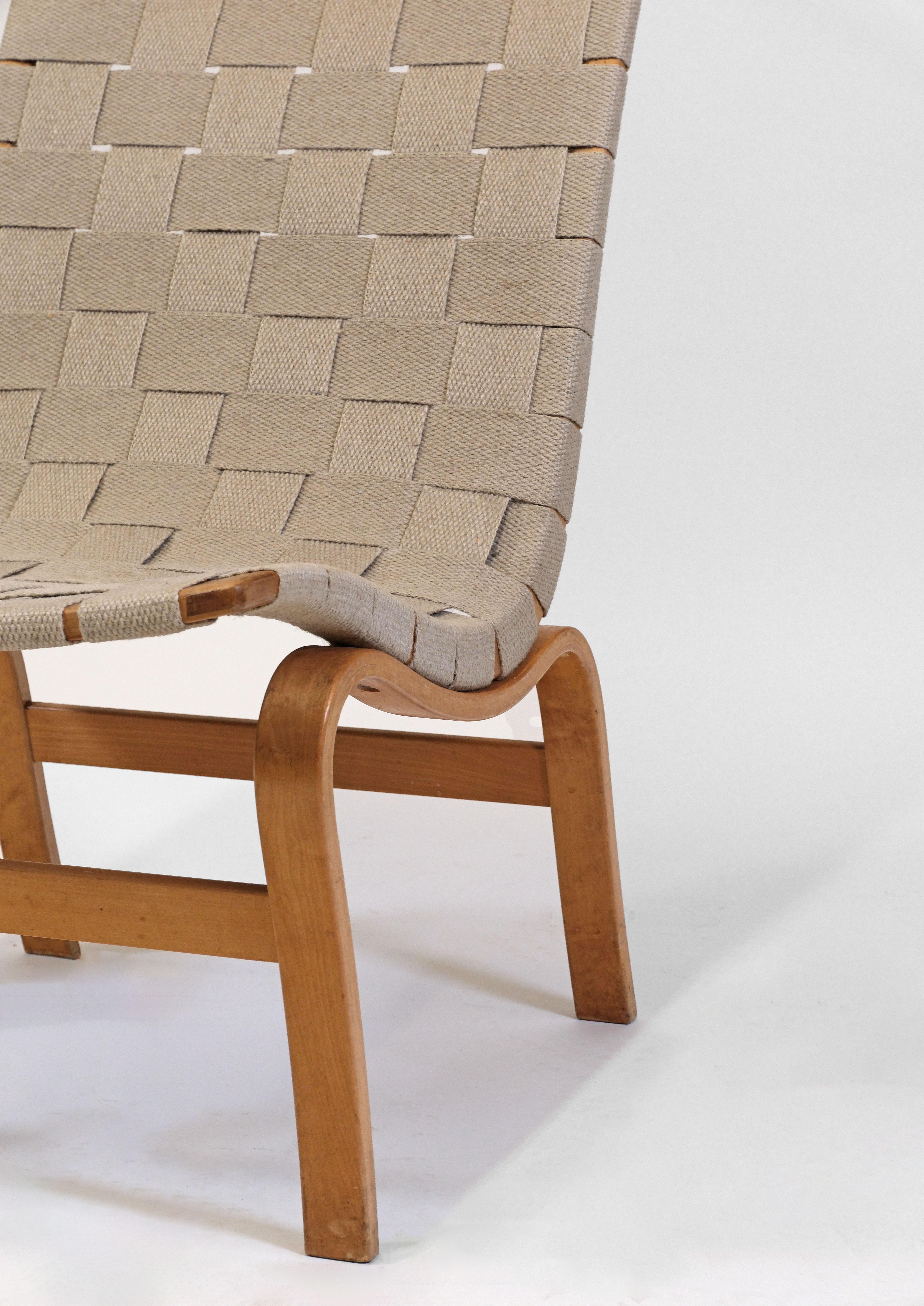 Circa 1940 Eva Easy Chair By Bruno Mathsson For Karl Mathsson Bon état - En vente à Norwich, GB