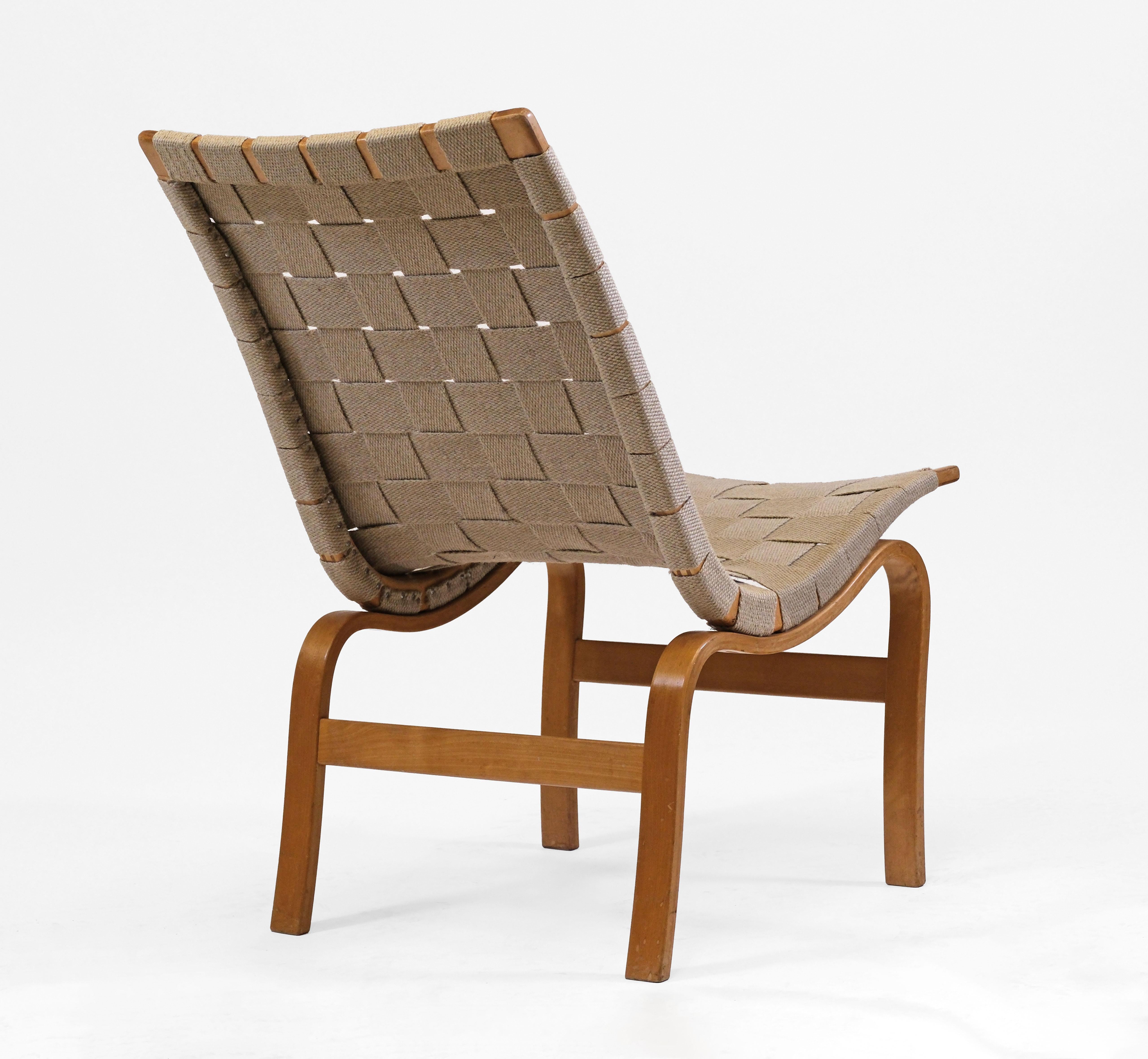 20ième siècle Circa 1940 Eva Easy Chair By Bruno Mathsson For Karl Mathsson en vente