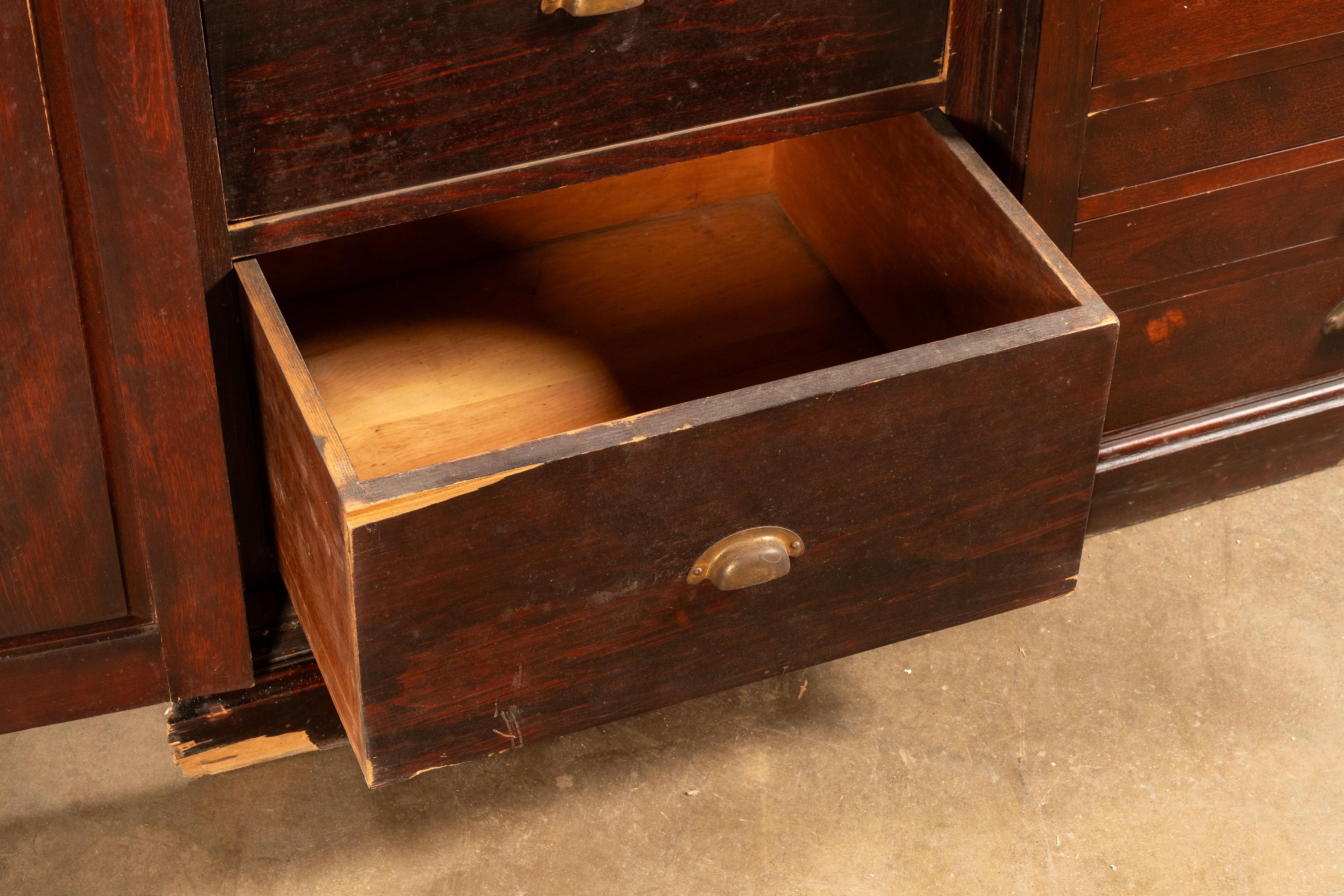 circa 1940 Industrial Flat File Cabinet For Sale 5