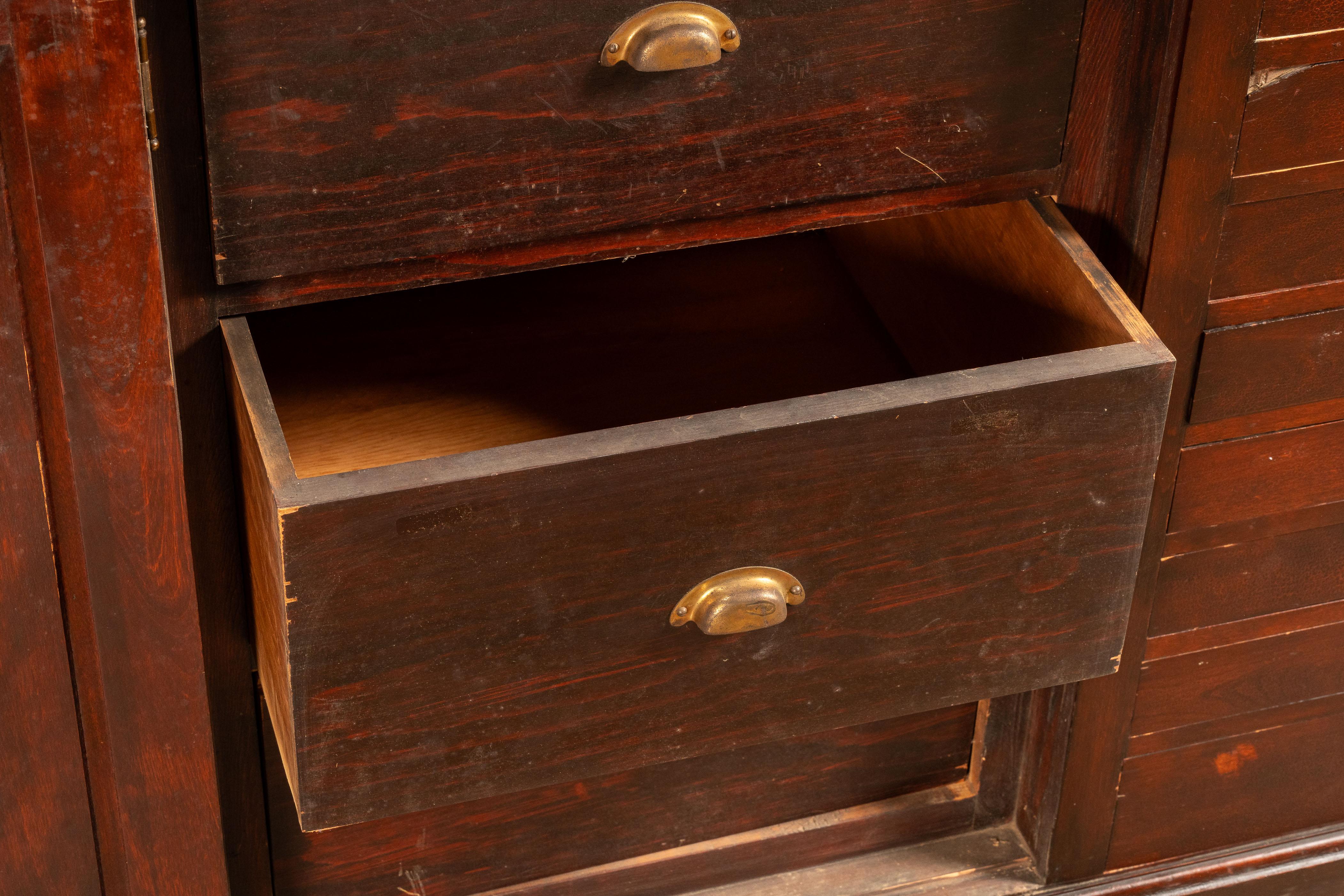 circa 1940 Industrial Flat File Cabinet For Sale 6
