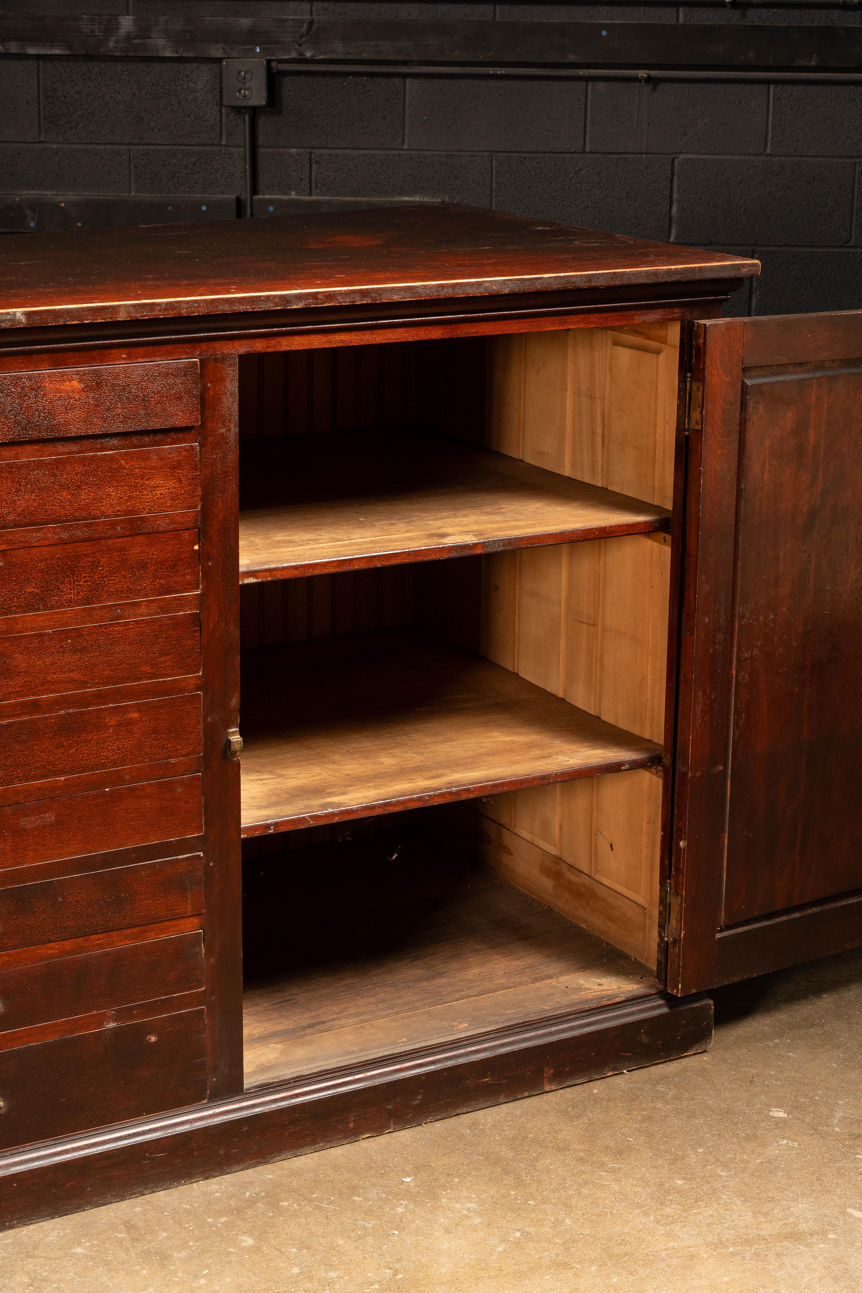 circa 1940 Industrial Flat File Cabinet For Sale 7