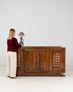 Sideboard aus Eiche im Art-Déco-Stil, um 1940, von Gaston Poisson