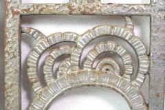 Circa 1940s Art Deco Ornate Gate from NYC Theatre - Cast Iron Panels