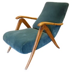 Chaise inclinable italienne circa 1940