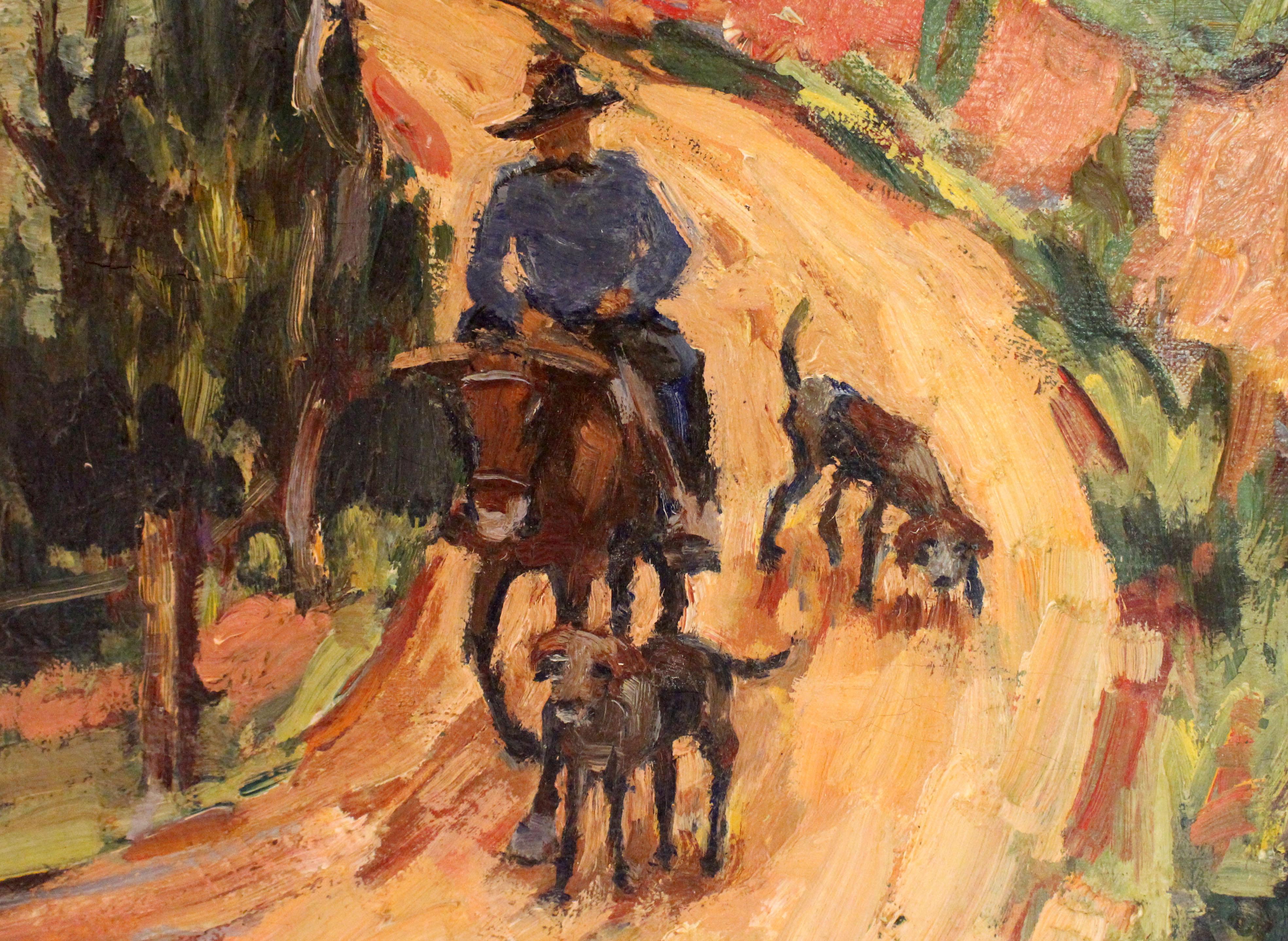 Modern Circa 1940s Oil On Canvas by Elizabeth Paxton Oliver