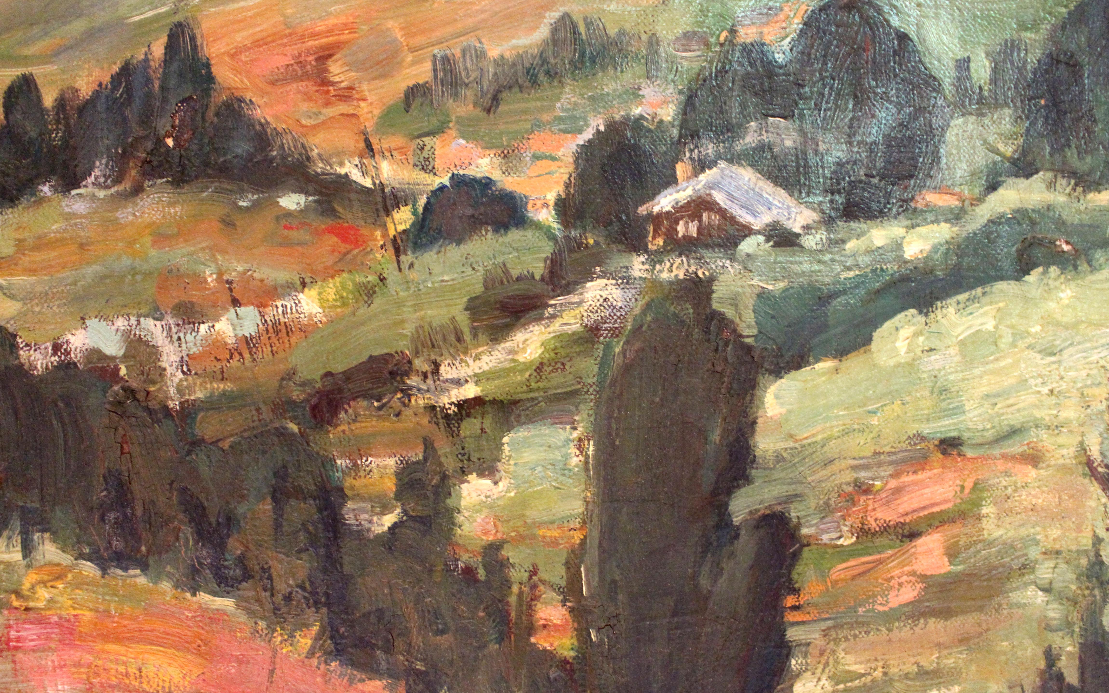 Circa 1940s Oil On Canvas by Elizabeth Paxton Oliver 2