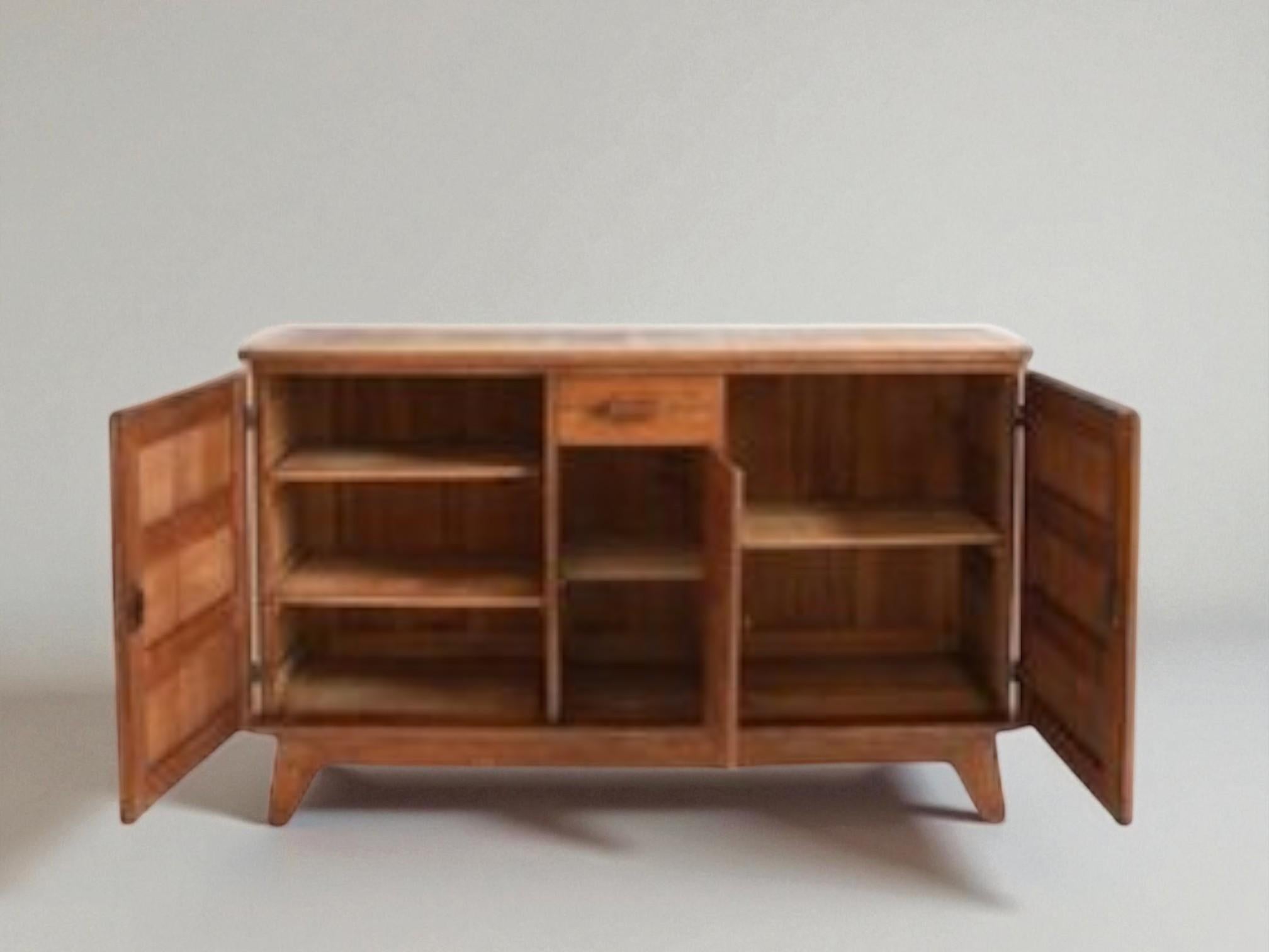 Circa 1940s - Solid Oak - France - René Gabriel For Sale 5