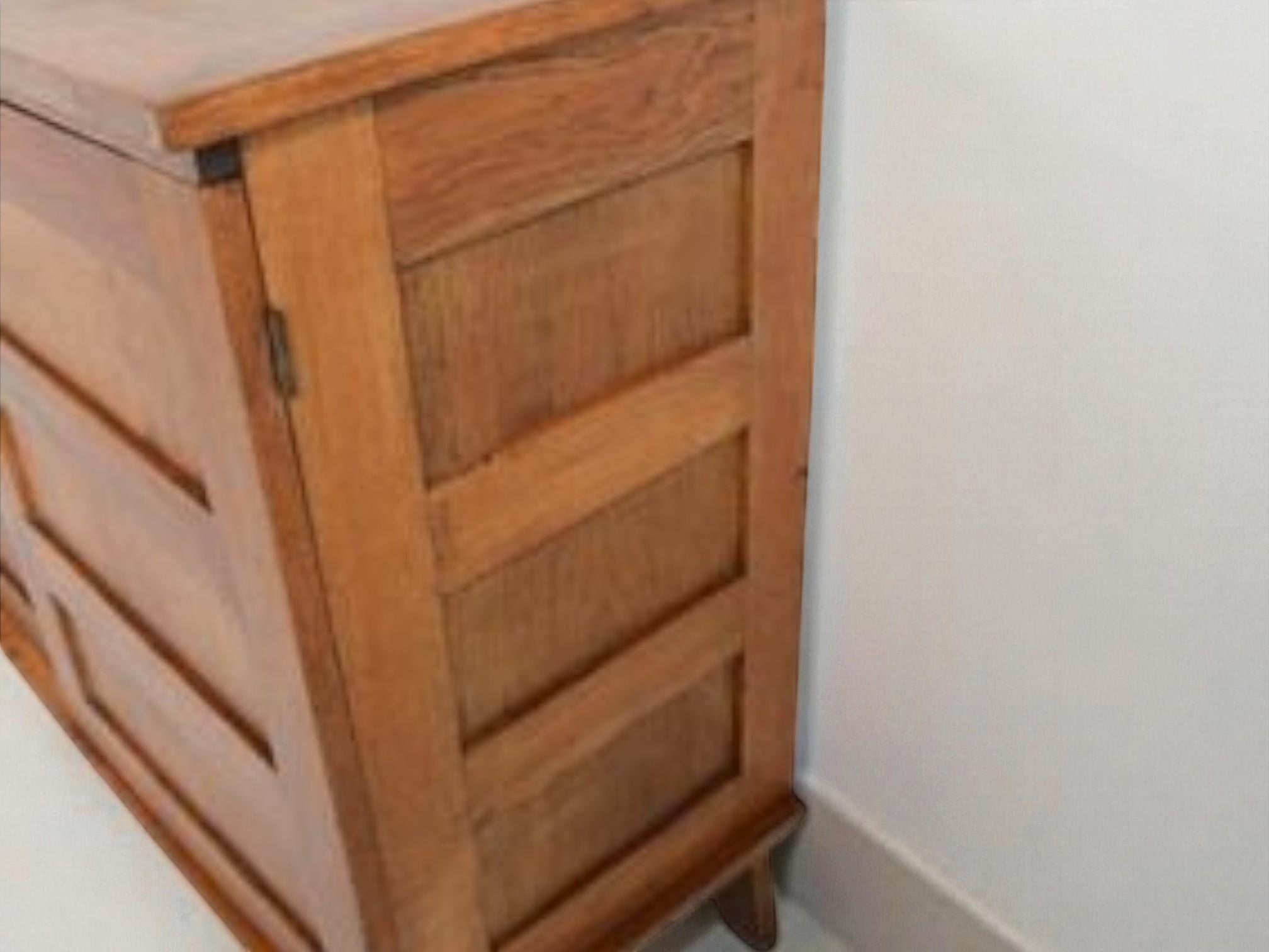 Mid-20th Century Circa 1940s - Solid Oak - France - René Gabriel For Sale
