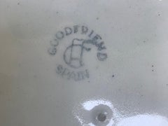 Spanish Goodfriend Majolica Sea Life Seafood Platter, Marked, circa 1940s