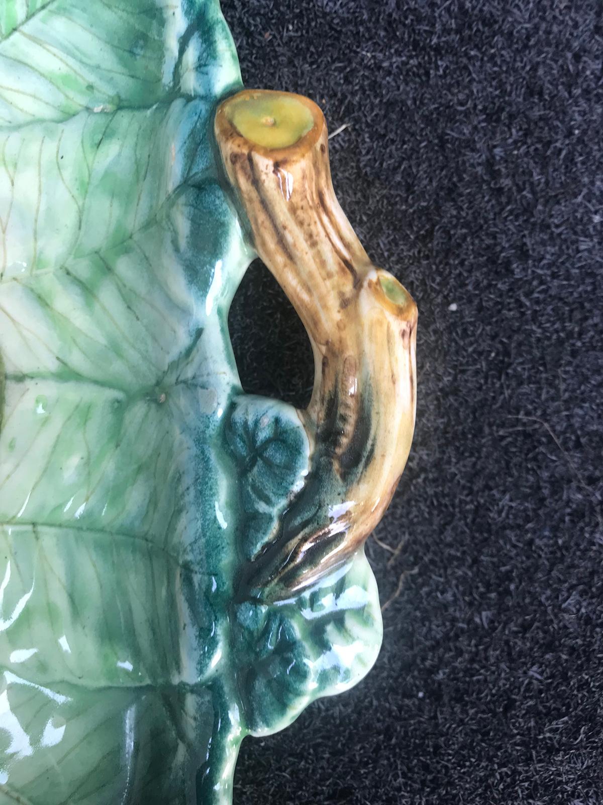 Spanish Goodfriend Majolica Sea Life Seafood Platter, Marked, circa 1940s For Sale 1