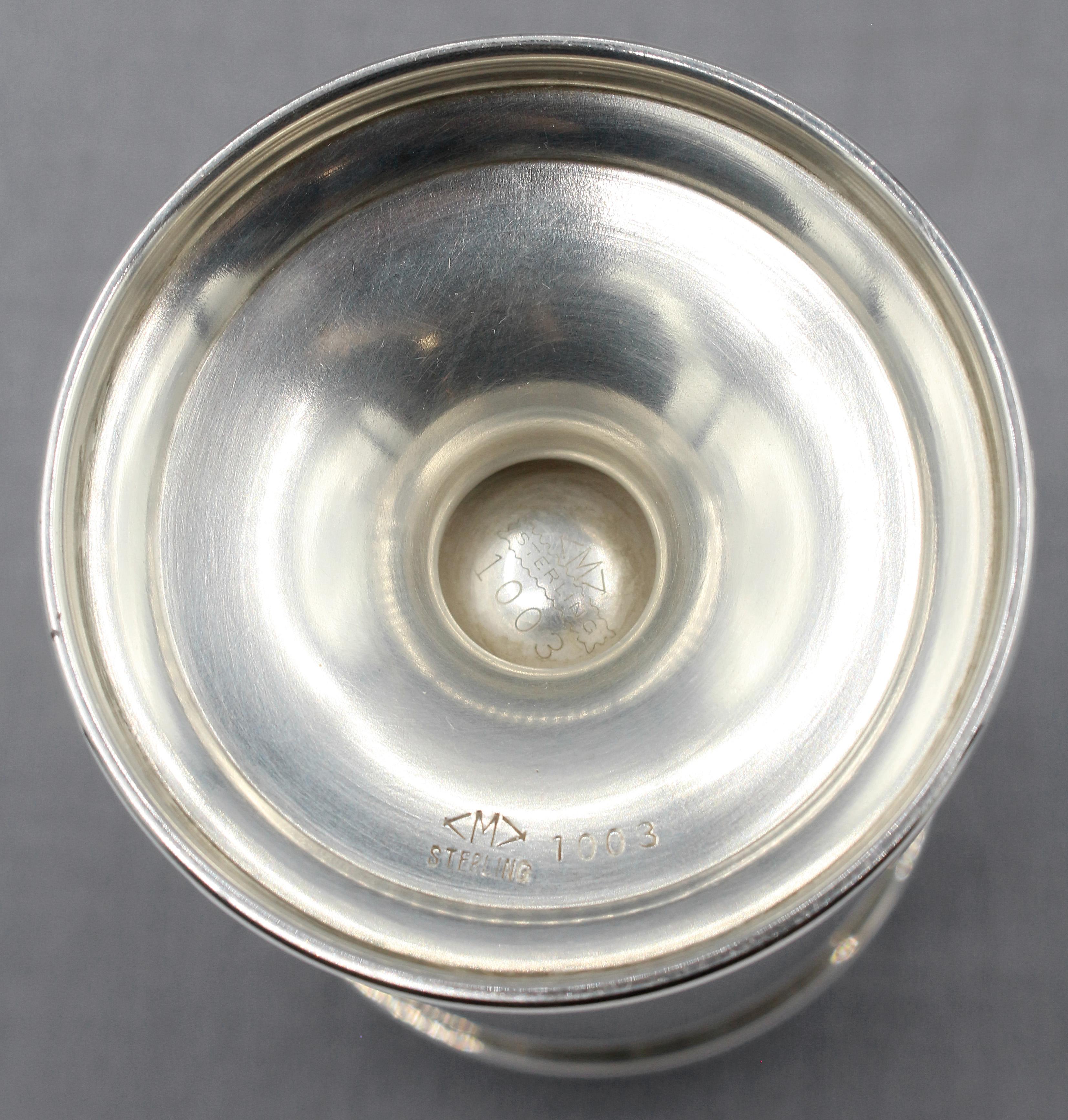 American Circa 1940s Sterling Silver Sugar Caster by Mueck & Cary For Sale