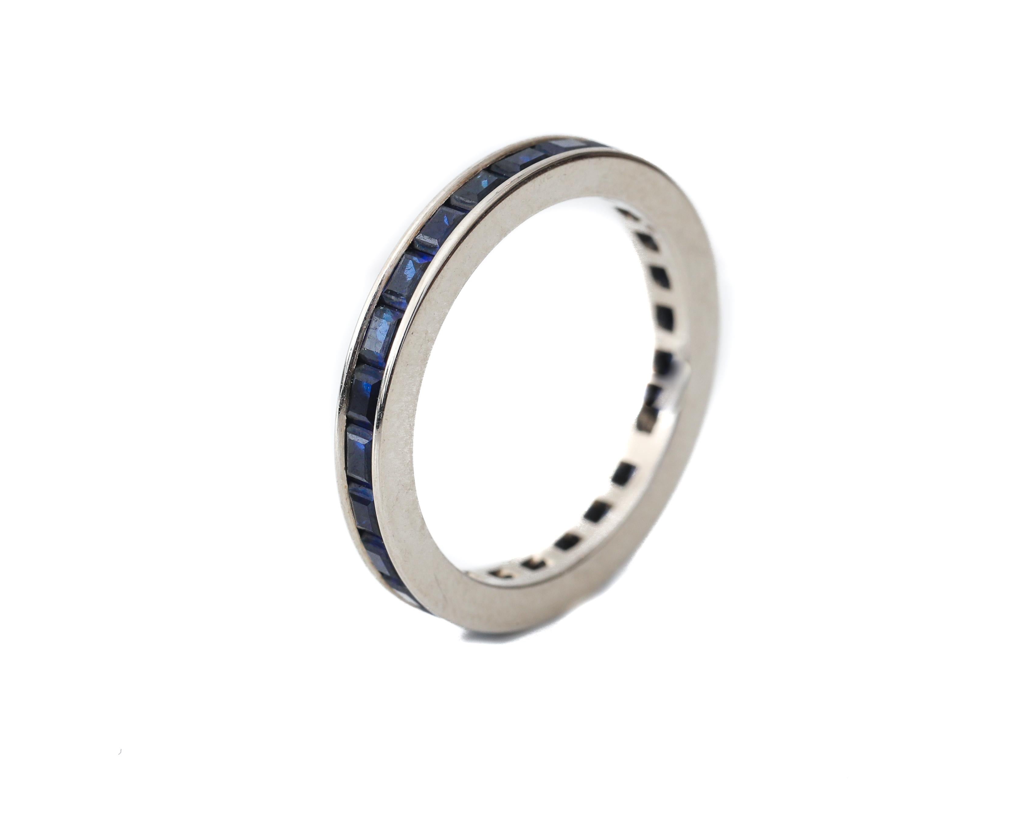 antique sapphire eternity ring