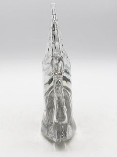 Circa 1947-1953 Heisey Clear Crystal Mold Blown Swan