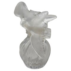 Circa 1950-1960s Love Birds Glass Perfume Bottle by Lalique
