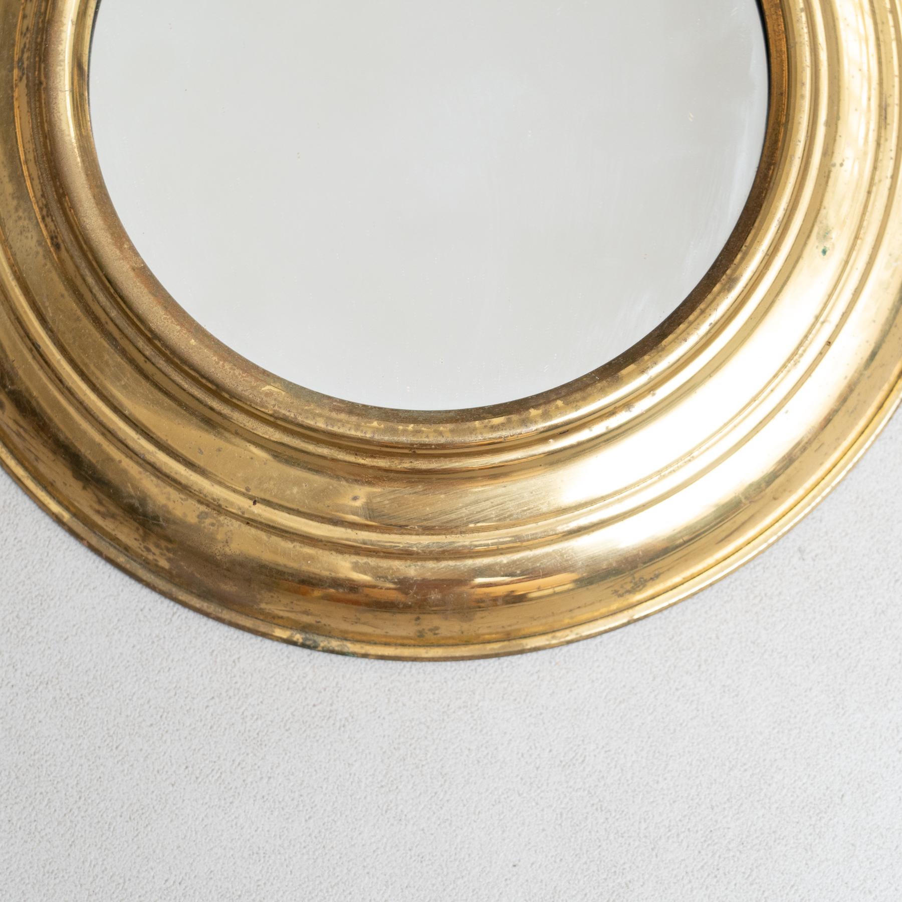 Circa 1950 Spanish Metal Mirror - Mid-Century Vintage Design For Sale 1
