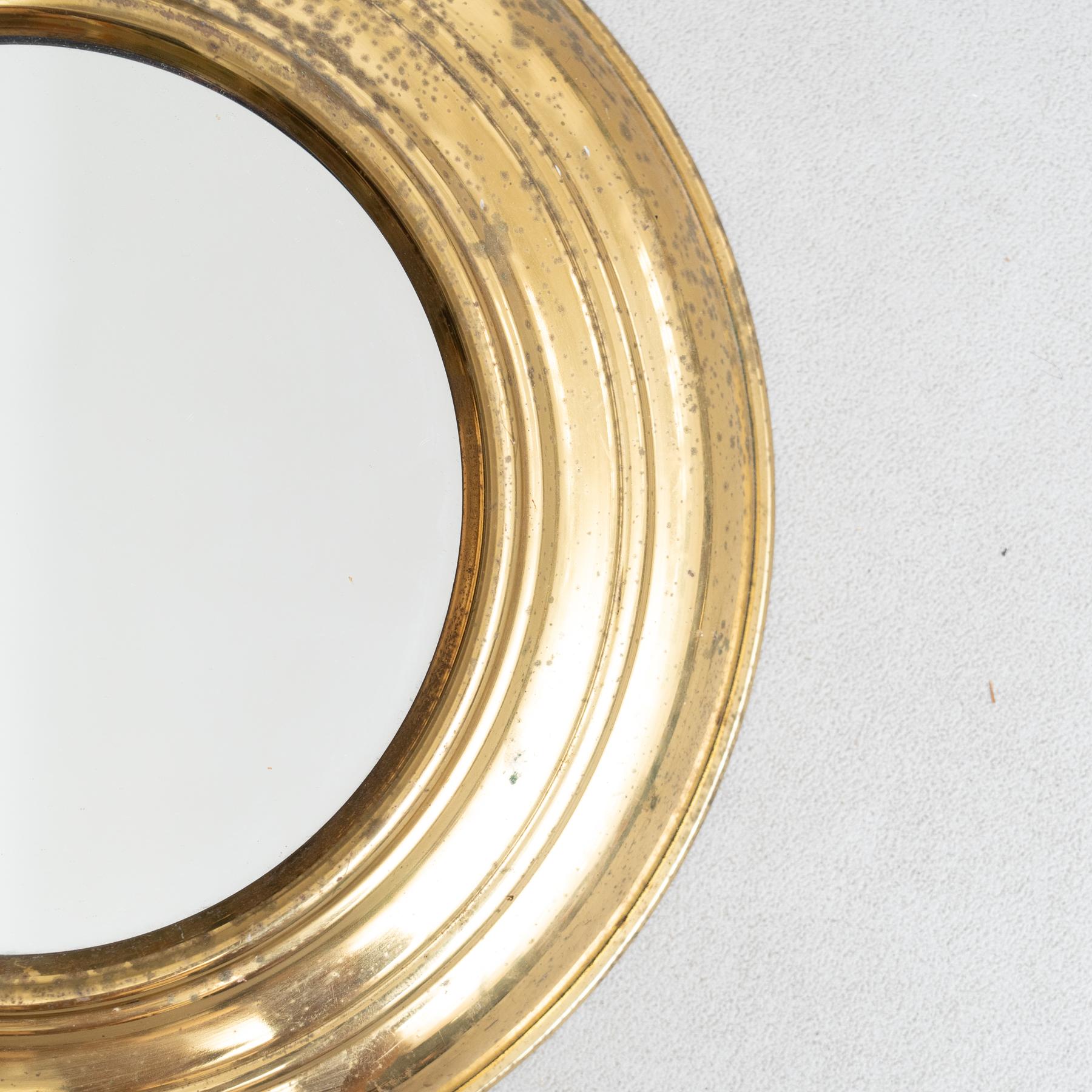Circa 1950 Spanish Metal Mirror - Mid-Century Vintage Design For Sale 2